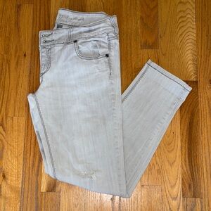 NY&CO Light Gray slim slouch Jeans